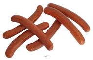 Saucisse de Frankfort en lot de 6 en Plastique souffl� L 165x25 mm