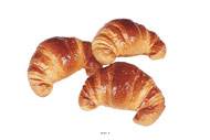 Croissant artificiel en lot de 3 en Plastique souffl L 120x80 mm