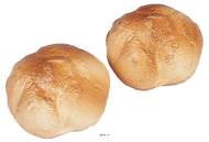 Petite boule de pain artificiel X 2 en Plastique souffl� D 100 mm
