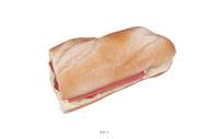 Sandwich baguette artificiel Plastique soufflé L 185x90 mm