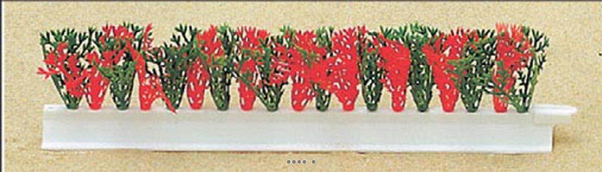 artificielles Barrette X 12 entre plats separateurs socle blanc L 25 cm feuillage Cypre du site Artificielles.com