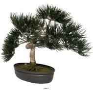 Bonsai artificiel Angel Pinus H 44 cm Finition mousse