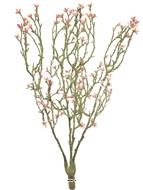 Jasmin artificiel en branche, 4 ramures, H 44 cm,  Rose - BEST