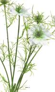 Nigelle de Damas artificielle, 6 ramures, H 66 cm Blanc neige - BEST