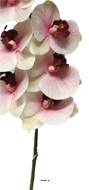 Tige orchidée phalaenopsis Factice 9fleurons H108cm Pourpre-blanc-BEST