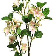 Branche de seringat artificiel H 89 cm 3 ramures  Blanc rose