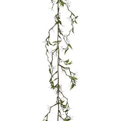 Jasmin Blanc Artificiel en guirlande L 180 cm Superbe