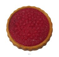 Tarte aux framboises artificielle en Plastique soufflé D21 cm