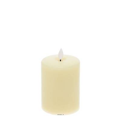 Bougie Cylindrique Cire Ivoire – D 7,5 cm x H 10 cm – finition lisse brillante