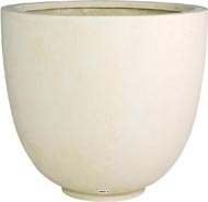 Bac en Polystone Landi Ext. Egg D 80 x H 70 cm Creme