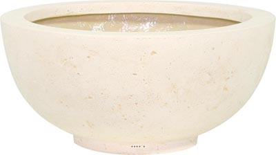 Bac en Polystone Landi Ext. Bol D 40 x H 18 cm Creme