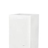 Bac en pures fibres Blanka Ext. jardinière L 45x l 45 x H 100 cm blanc glossy