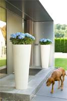 Bac polystone Ø 48 cm H 110 cm Ext. colonne crème