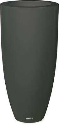 Bac fibres de verre robuste et revêtement gelcoat qualité marine Ø 38 cm H 80 cm Ext. bullet gris clair