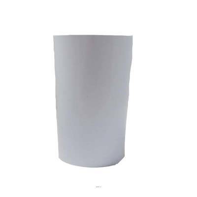 Vase en plastique recyclable int. et ext. H23cm Blanc neige