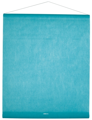 Tenture de Salle uni Turquoise en tissu non tissé 80 cm X 12 m