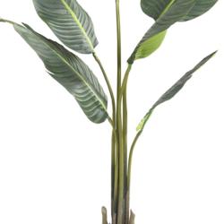 Palmier Arbre du voyageur artificiel H 135 cm en pot 6 feuilles
