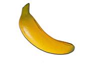 Banane artificielle en plastique 18 cm