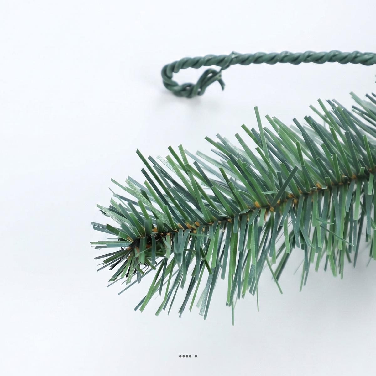 Couronne de Sapin de Noël Artificiel D 75cm NF S54-200 et EN71-2 – Qualité Pro pour ERP 