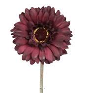 Gerbera artificiel H 55 cm D 10 cm superbe tte tissu Mauve violet