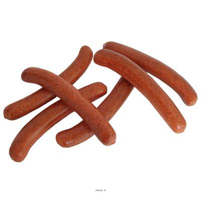Saucisse de Frankfort en lot de 6 en Plastique soufflé L 165x25 mm