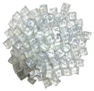Gla�ons artificiel en cube en lot de 100 Plastique souffl� D 10x10 mm