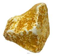 Pierre artificielle jaune type gros en Plastique soufflé L 180x130 mm