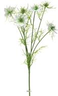 Nigelle de Damas artificielle, 6 ramures, H 66 cm Blanc neige - BEST