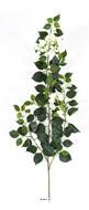 Branche de Bougainvillier artificielle H 80 cm tige armée Blanc 