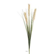 Superbe herbe de blé artificielle avec 3 chatons en piquet H 85 cm
