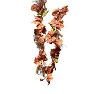 Guirlande d'Erable artificielle Automnale en tissu Lg 170 cm D 20 cm très dense