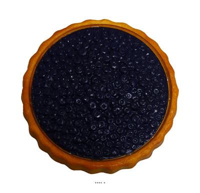 Tarte aux myrtilles artificielle en Plastique soufflé D21 cm