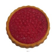 Tarte aux framboises artificielle en Plastique soufflé D21 cm