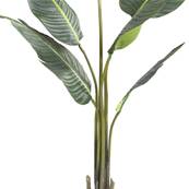 Palmier Arbre du voyageur artificiel H 195 cm en pot 10 feuilles