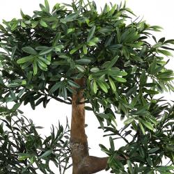 Bonsaï Saule Noir Artificiel H 50 cm D 45 cm en pot