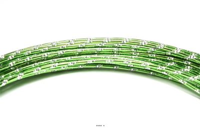 Fil aluminium diamant Vert pomme souple D 2 mm L 10 metrès décoration