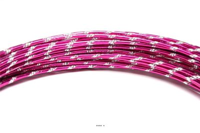 Fil aluminium diamant Fuchsia souple D 2 mm L 10 metrès décoration