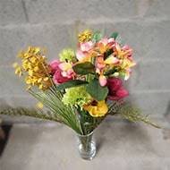 Pavot artificiel H60 cm 1 fleur et 1 bouton Superbe fleur Jaune - BEST