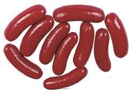 Cervelas artificiel en lot de 10 en Plastique souffl� L 95 x 30 mm