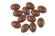 Œufs en chocolat artificiel en lot de 12 Plastique soufflé H 65x45 mm