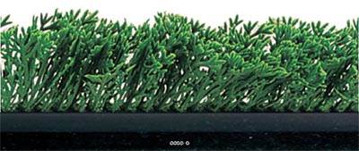 Separateur barrette Feuillage plastique Cypres vert H 9,50 cm L 75 cm socle Noir H 5,5 cm