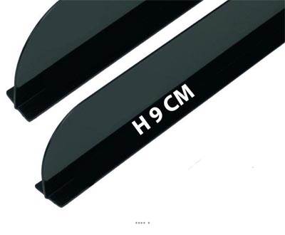 Separateur altuglass uni très résistant L75cm H9cm Noir pour viandes
