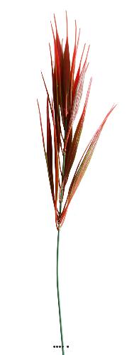 Herbe artificielle Vert-Rouge en piquet H 42 cm plastique extérieur