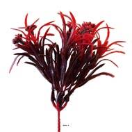 Pic d'Herbe et baies Rouges artificielles en plastique 7 têtes H 29 cm