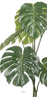 Monstera deliciosa artificielle, sur pied, en pot H 120 cm, D 65 cm