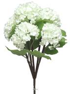 Bouquet de fleurs de Viorne artificielles, 5 têtes, H30cm Crème - BEST