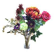 Superbe bouquet de fleurs artificielles création "AUTOMNE" H 60 cm