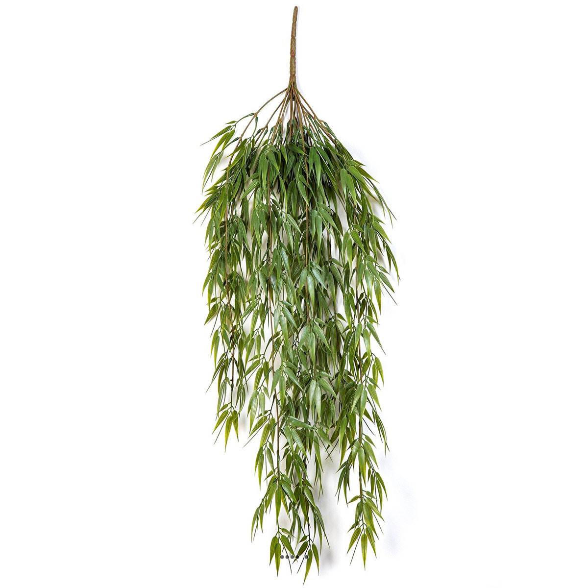 artificielles Chute de bambou artificiel L 85 cm en plastique vert top