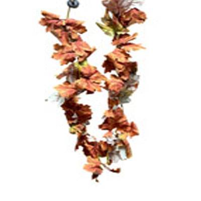 Guirlande d'Erable artificielle Automnale en tissu Lg 170 cm D 20 cm très dense