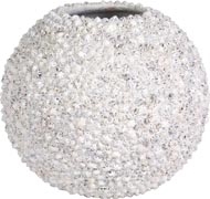 Bac Fibre de verre Shell Int. Boule D 40 x H 40 cm Creme